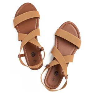 🆕 Rekayla Flat Elastic Sandals, Size 10